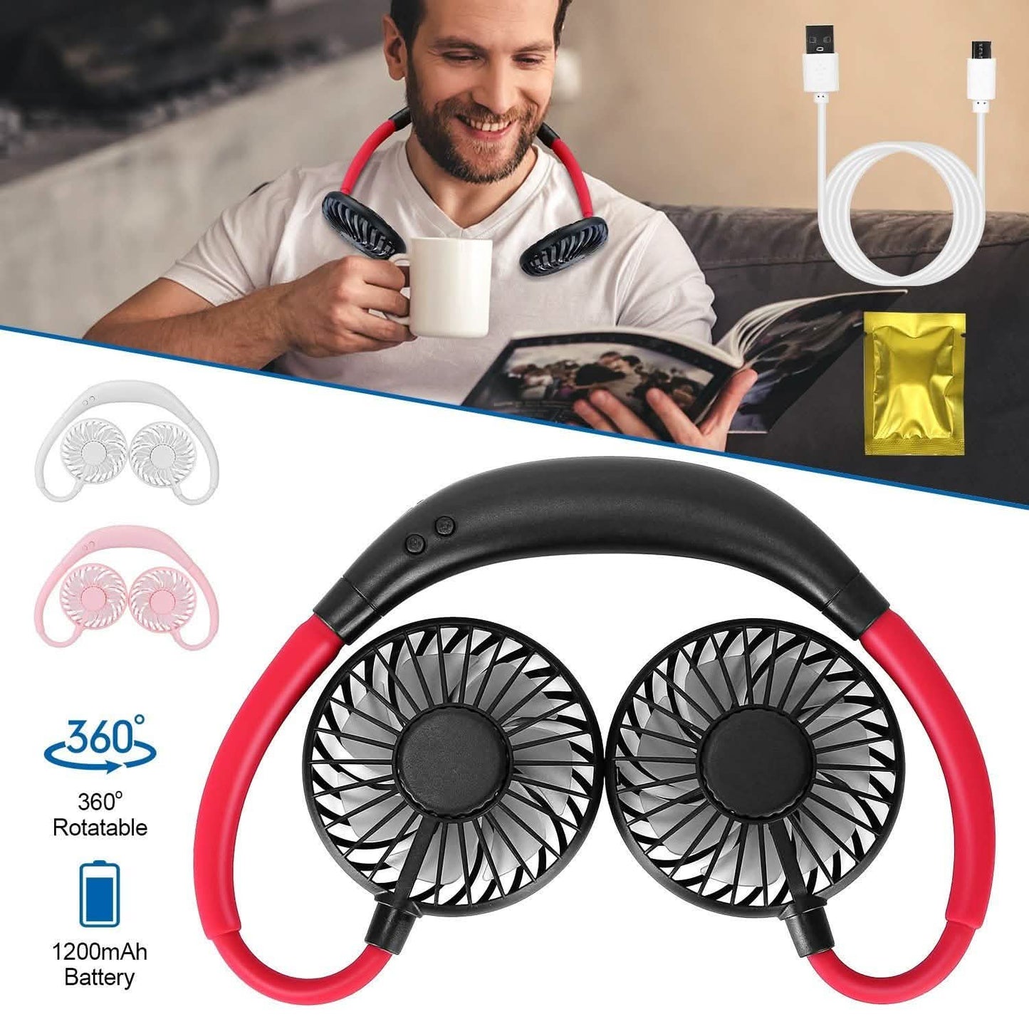 Neck Hanging Fan Hand Free Portable DailySale