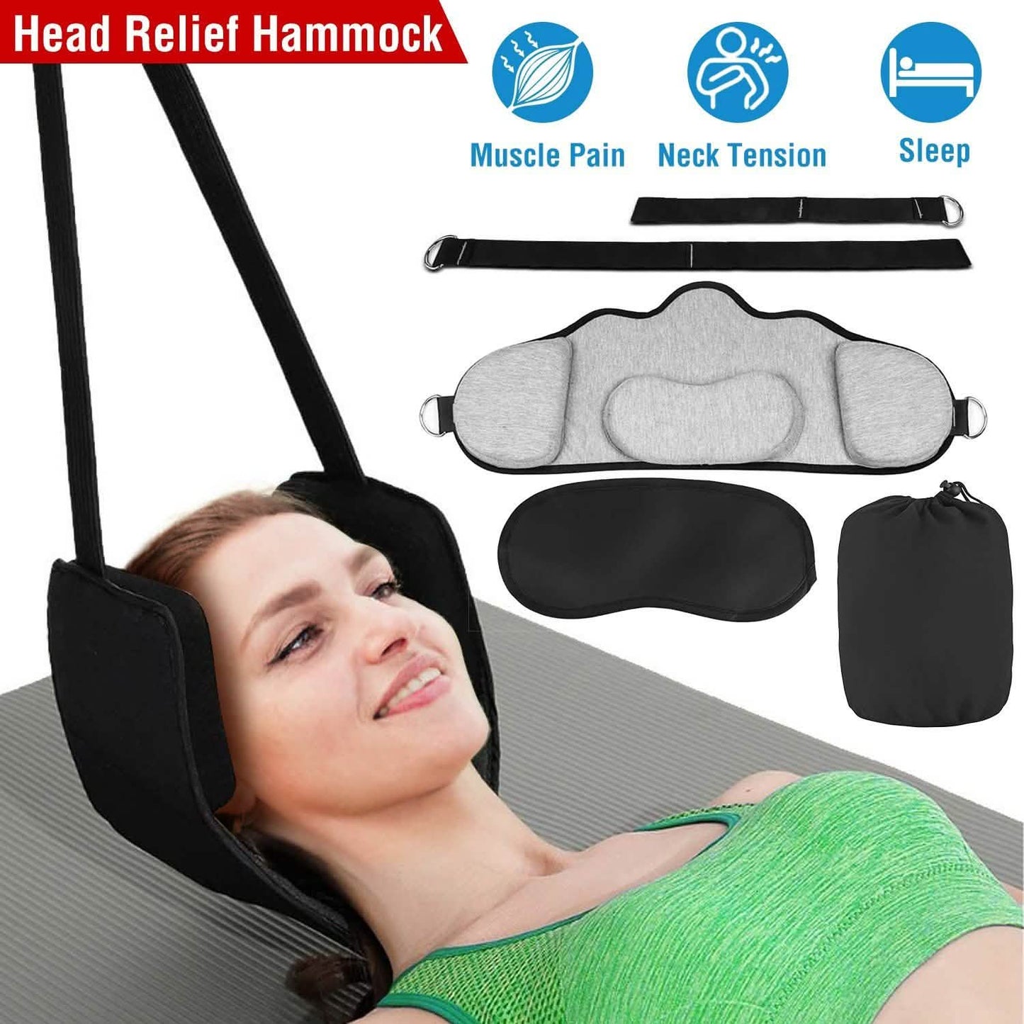 Neck Head Hammock Portable Cervical Traction Relief Hammock DailySale