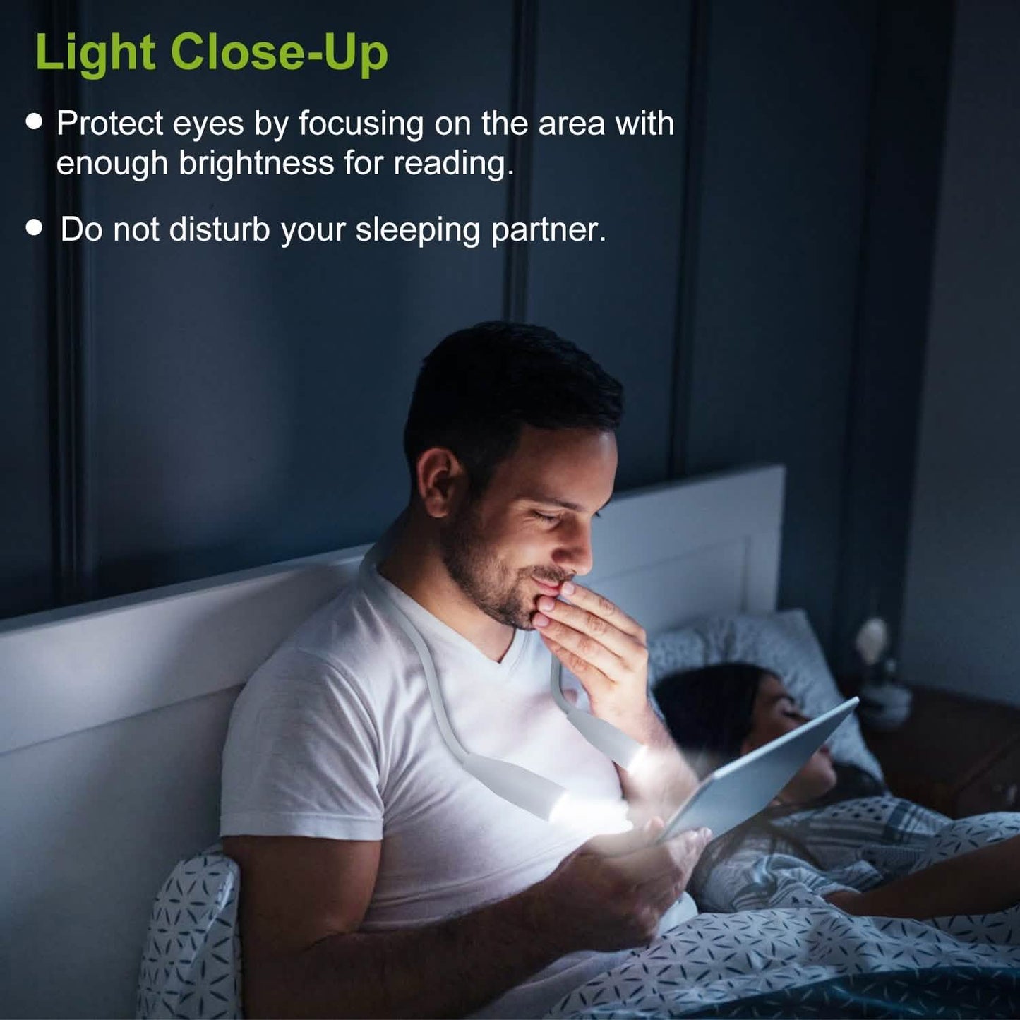 Neck Reading Light Rechargeable Book Bed Lamp DailySale