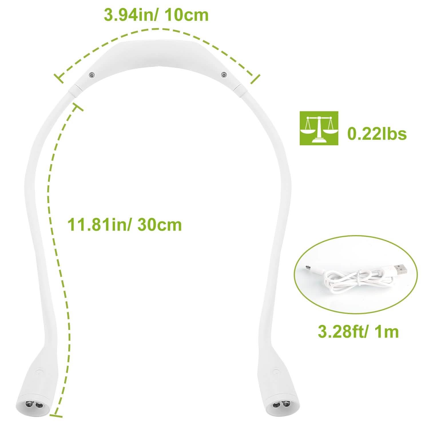 Neck Reading Light Rechargeable Book Bed Lamp DailySale