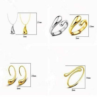 Necklace Ring Hook Oval Earings Set DailySale