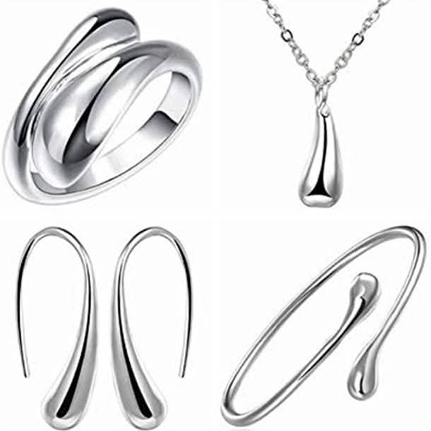 Necklace Ring Hook Oval Earings Set DailySale