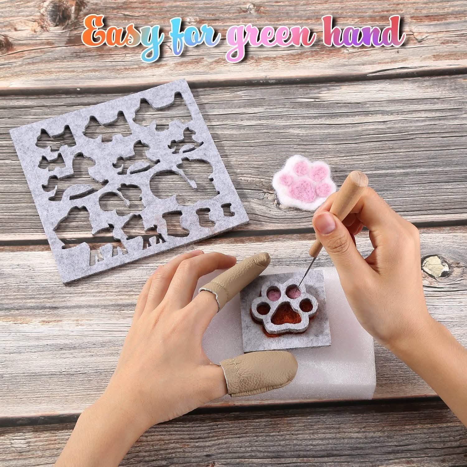 Needle Felting Kit with 24 Colors Wool DailySale