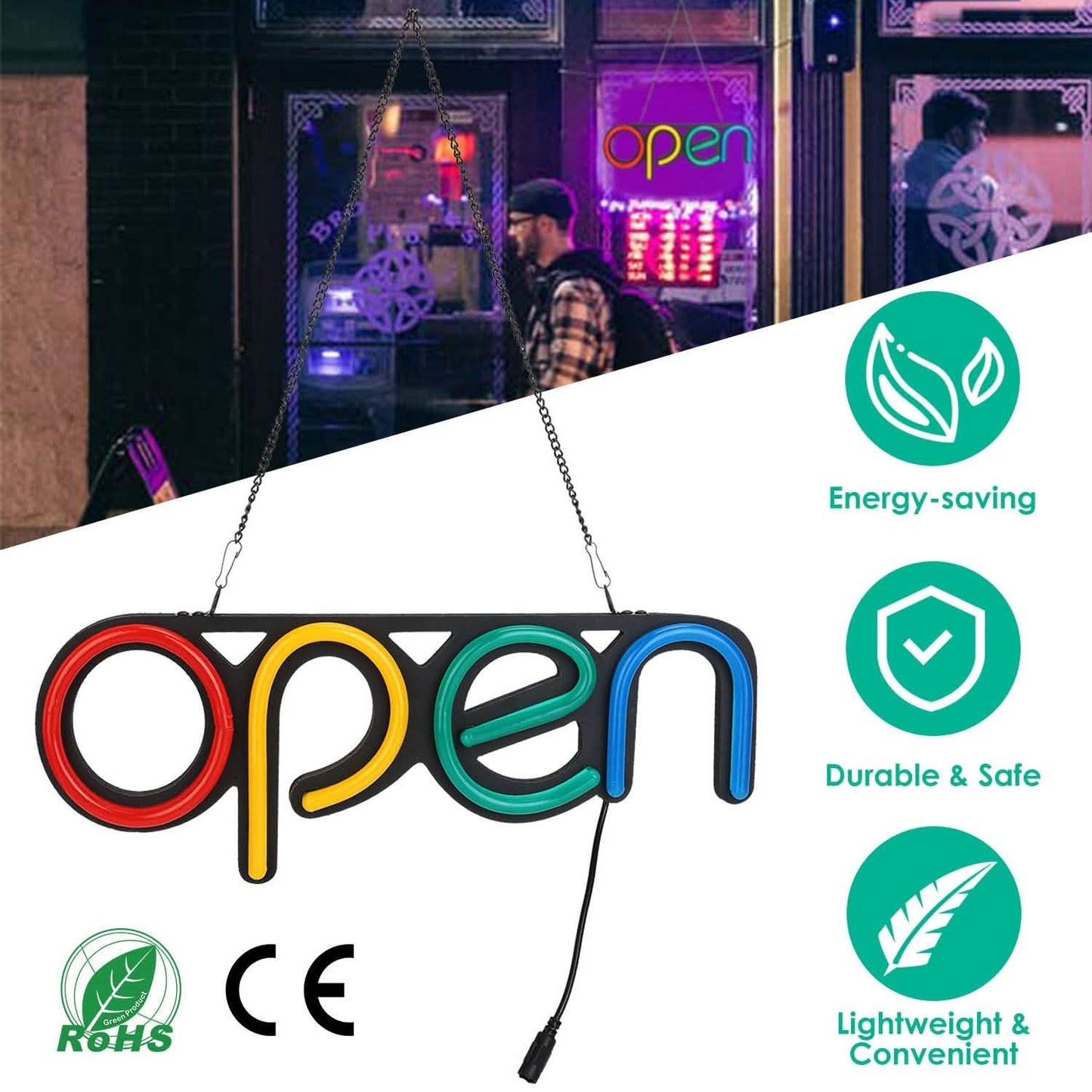 Neon Open Sign Light DailySale