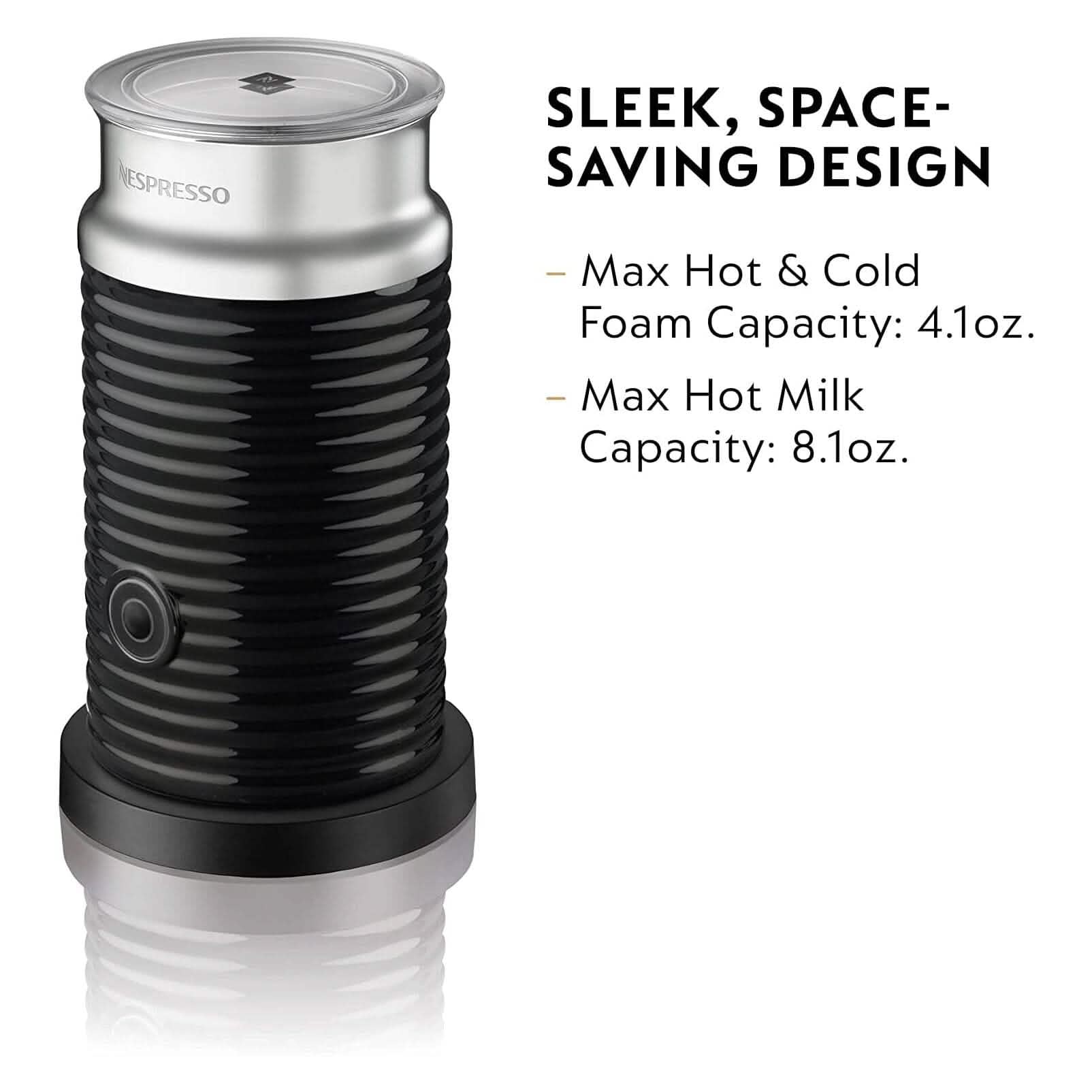 Nespresso Aeroccino3 Milk Frother, One Size, Black DailySale