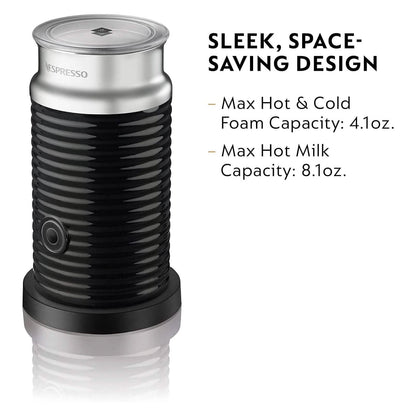Nespresso Aeroccino3 Milk Frother, One Size, Black DailySale