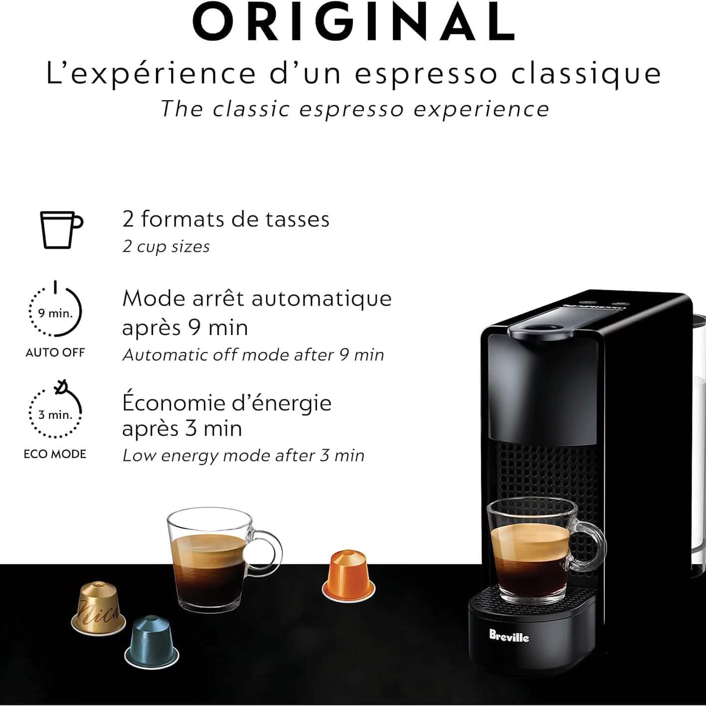 Nespresso Essenza Mini Espresso Machine by Breville  (Refurbished) DailySale