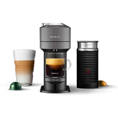 Nespresso Vertuo Next Coffee and Espresso Maker with Aeroccino Milk Frother (Refurbished) DailySale
