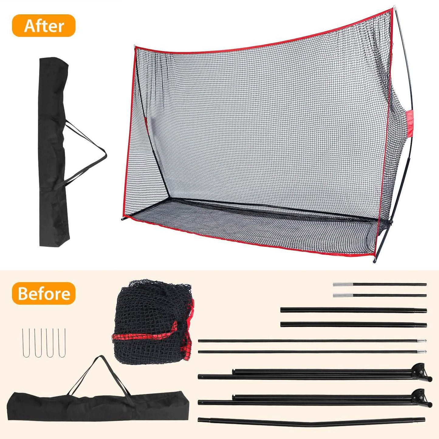 Net Indoor Portable Gold Practice DailySale