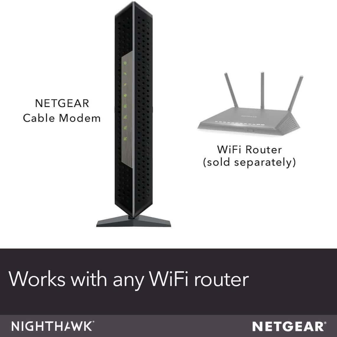 NETGEAR Nighthawk Cable Modem CM1200 - Compatible with all Cable Providers  (Refurbished) DailySale