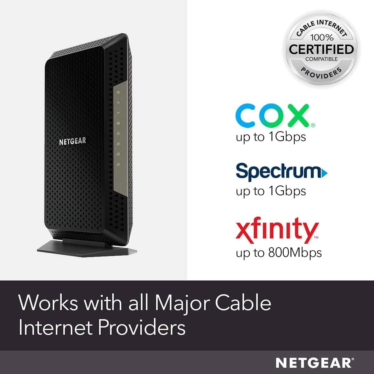 NETGEAR Nighthawk Cable Modem CM1200 - Compatible with all Cable Providers  (Refurbished) DailySale