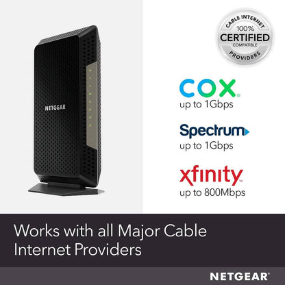 NETGEAR Nighthawk Cable Modem CM1200 - Compatible with all Cable Providers  (Refurbished) DailySale