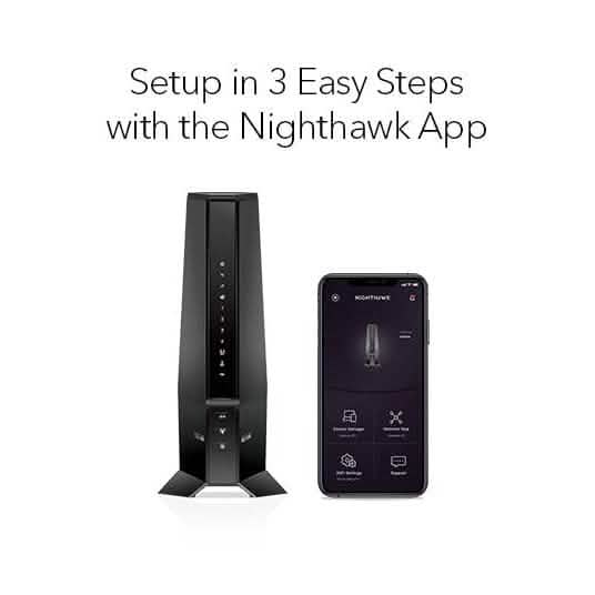 NETGEAR Nighthawk DOCSIS AX2700 3.1 2.7Gbps Two-in-One Cable Modem Router (CAX30-100NAS) (Refurbished) DailySale