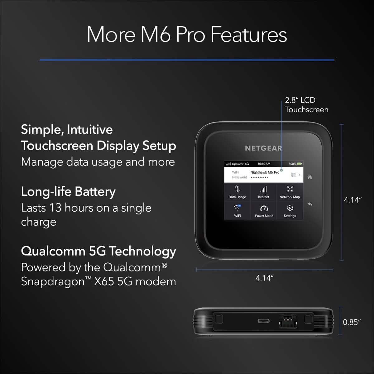 NETGEAR Nighthawk M6 Pro 5G Mobile Hotspot  (Refurbished) DailySale