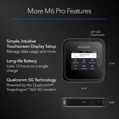 NETGEAR Nighthawk M6 Pro 5G Mobile Hotspot  (Refurbished) DailySale
