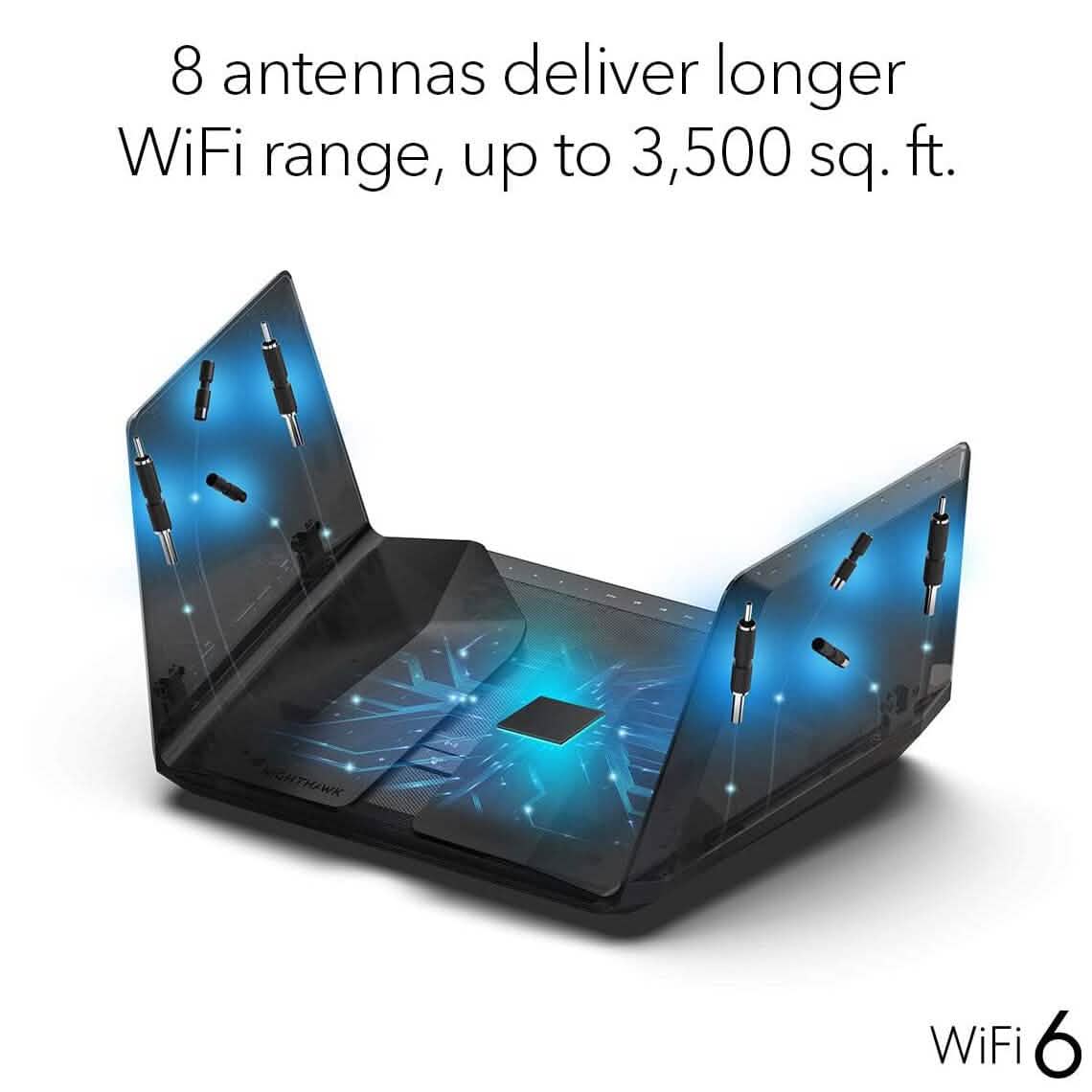 Netgear Nighthawk WiFi 6 (RAX120) AX6000 12-Stream Dual-Band Gigabit Router (Refurbished) DailySale