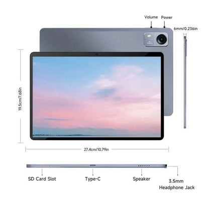 Android 14 Tablet 10.1" 12GB RAM 128GB ROM with Keyword and Mouse DailySale