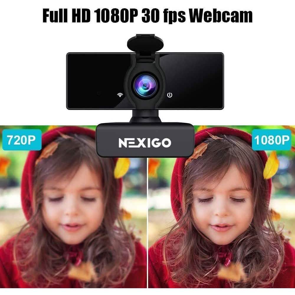 USB FHD Web Computer Camera with Dual Microphone & Privacy Cover DailySale