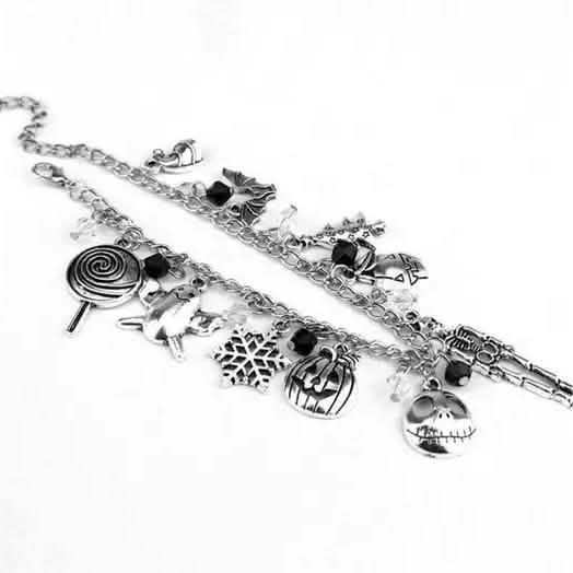 Nightmare Before Christmas Jack Skellington Sally Gothic Bracelet DailySale