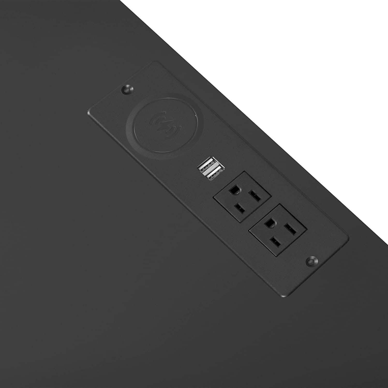Nightstand with 3 Drawers, Cabinet and USB Charging Ports DailySale