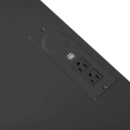 Nightstand with 3 Drawers, Cabinet and USB Charging Ports DailySale