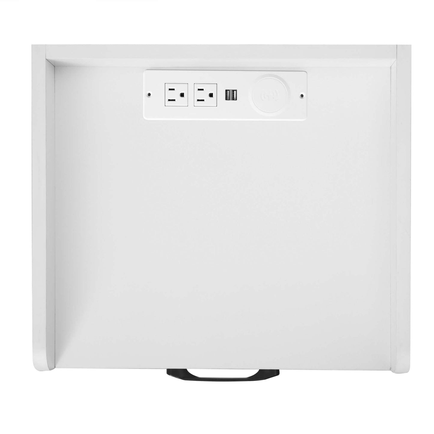 Nightstand with Charging Station and LED Lights DailySale