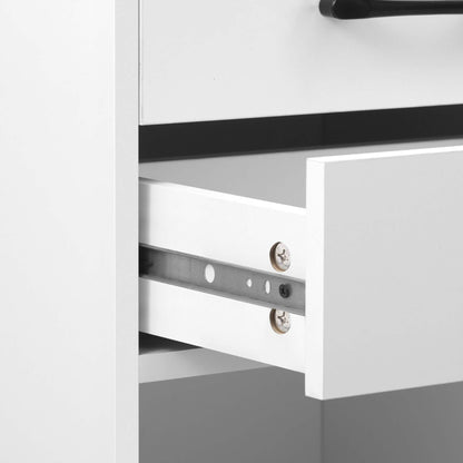 Nightstand with Charging Station and LED Lights DailySale