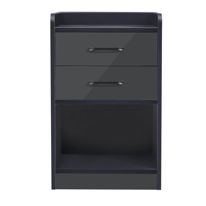Nightstand with Charging Station and LED Lights DailySale