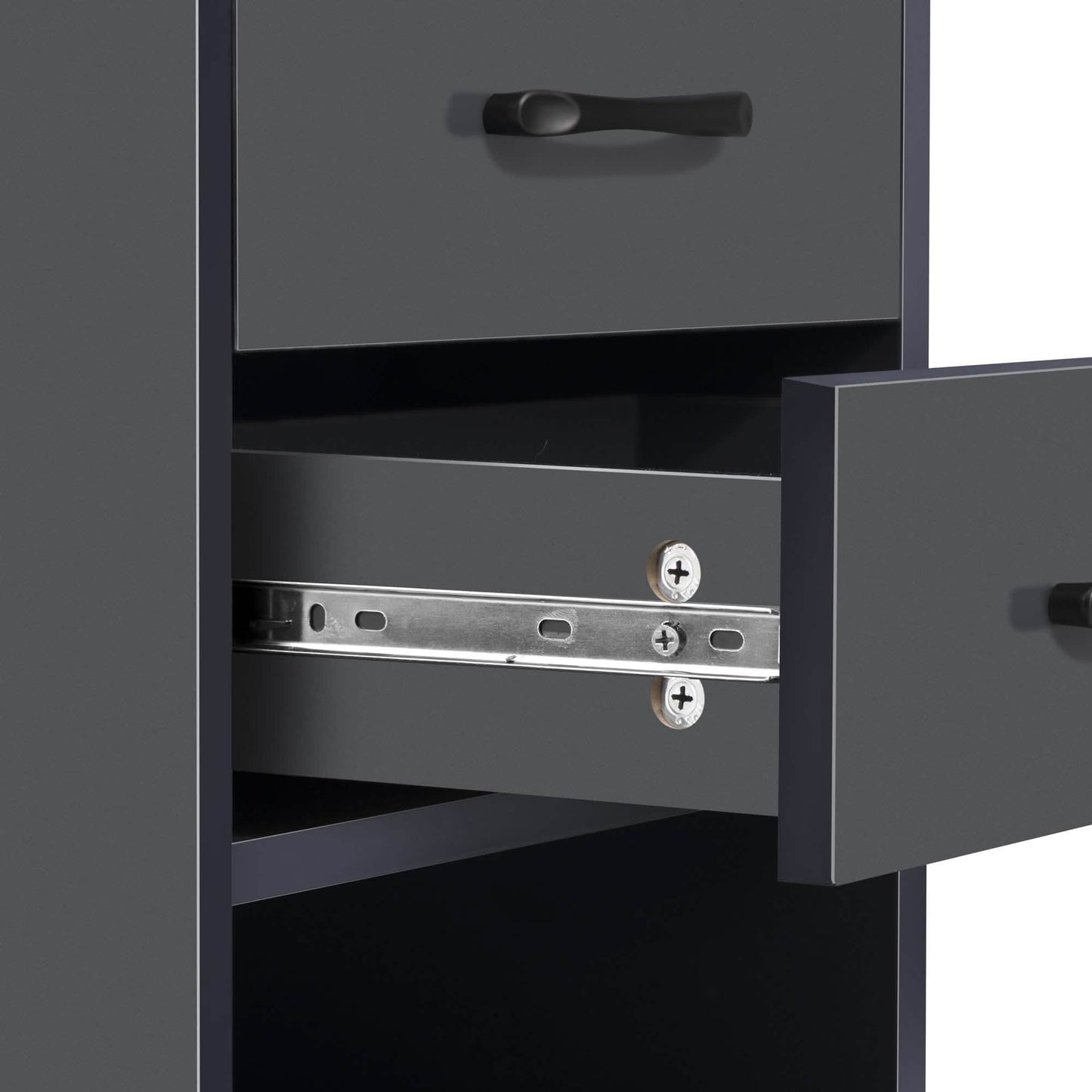 Nightstand with Charging Station and LED Lights DailySale