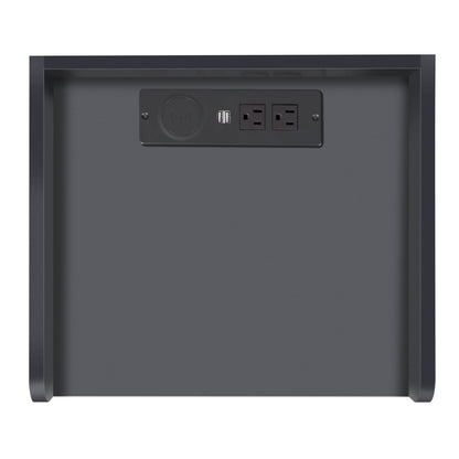 Nightstand with Charging Station and LED Lights DailySale
