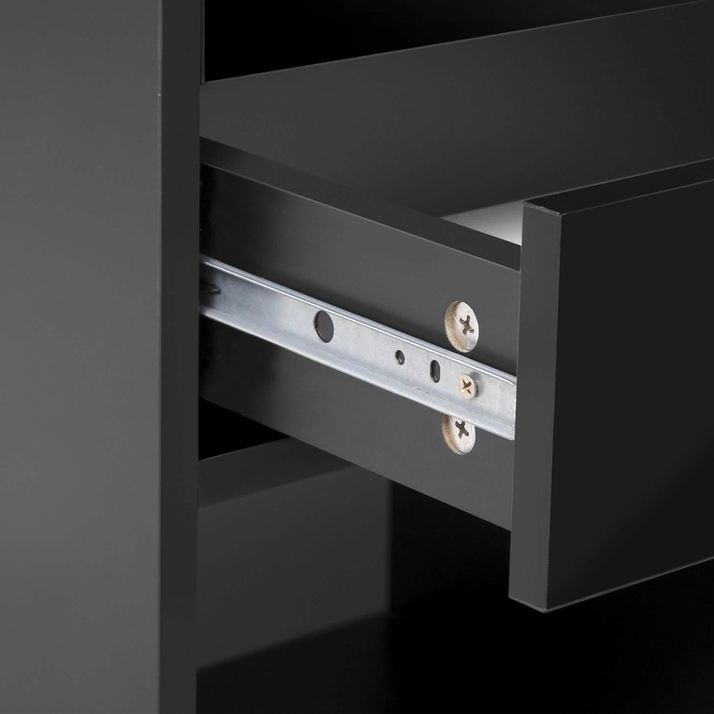 Nightstand with Charging Station and LED Lights DailySale