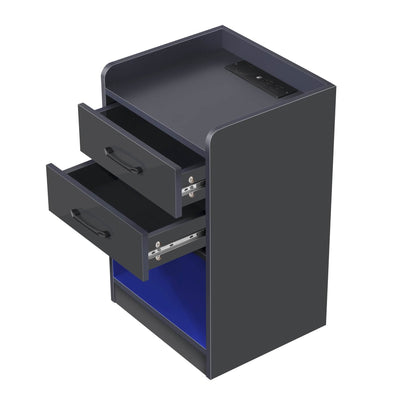 Nightstand with Charging Station and LED Lights DailySale