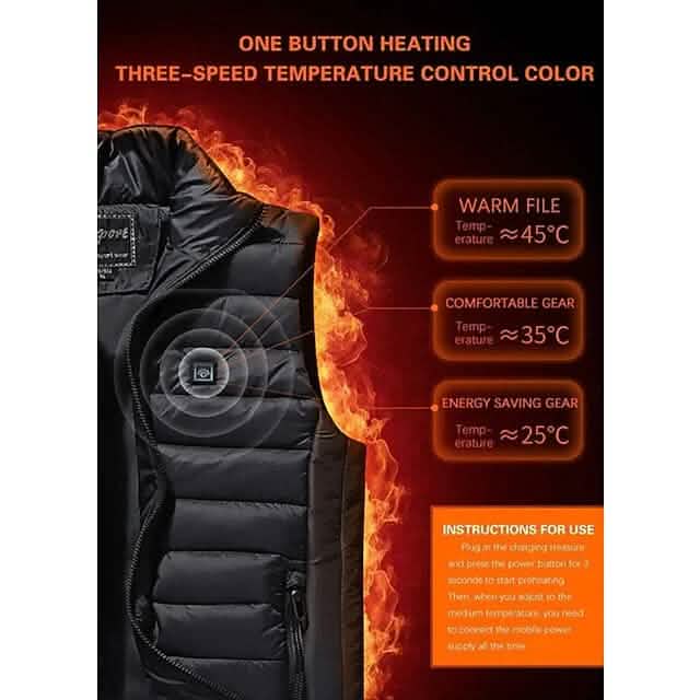 Nine Districts Intelligent Heating Vest Electric Heating DailySale