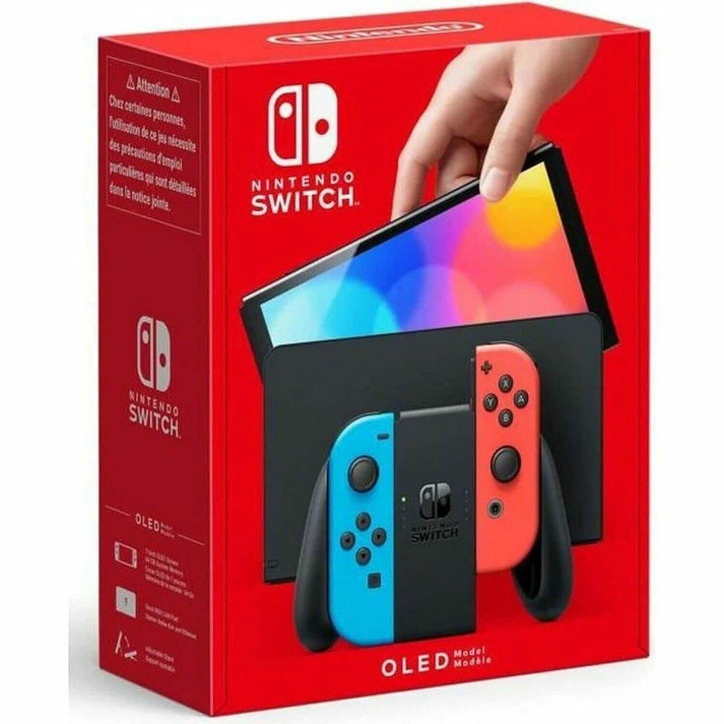 Nintendo Switch – OLED Model w/ Neon Red & Neon Blue Joy-Con (Refurbished) DailySale