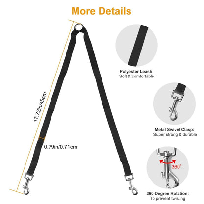 No-Tangle Dual Dogs Leash DailySale