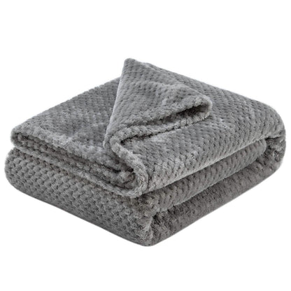 Noble House Solid Color Popcorn Microfiber Blanket DailySale