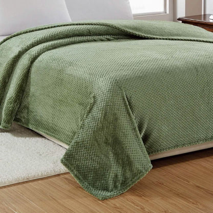 Noble House Solid Color Popcorn Microfiber Blanket DailySale