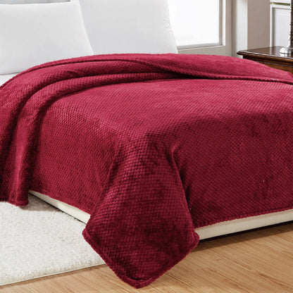 Noble House Solid Color Popcorn Microfiber Blanket DailySale