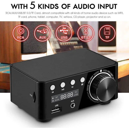Nobsound 100W Mini Bluetooth 5.0 Power Amplifier DailySale