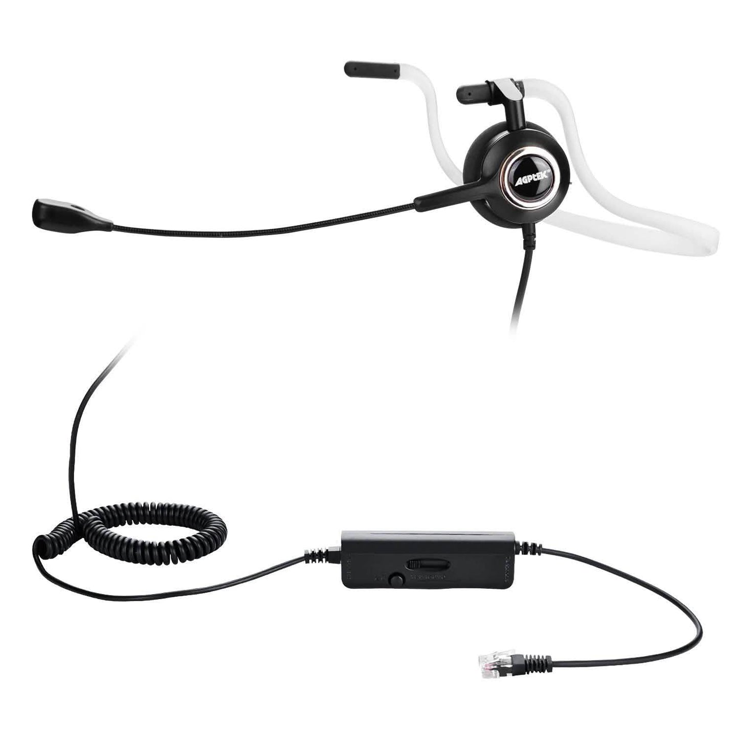 Noise Canceling Headset Convertible RJ9 Earphone with Microphone Adaptor DailySale
