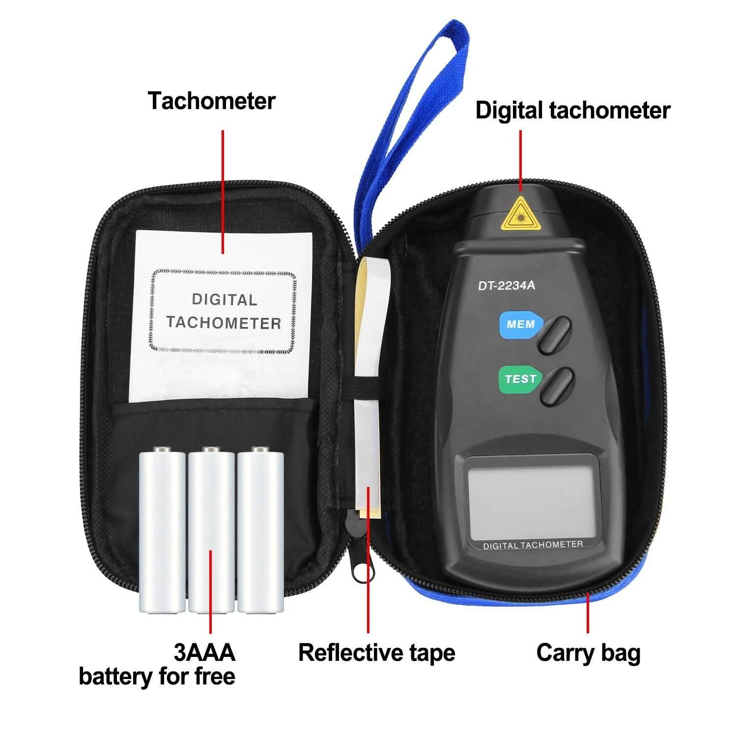 Non Contact Digital Tachometer 20713A DailySale