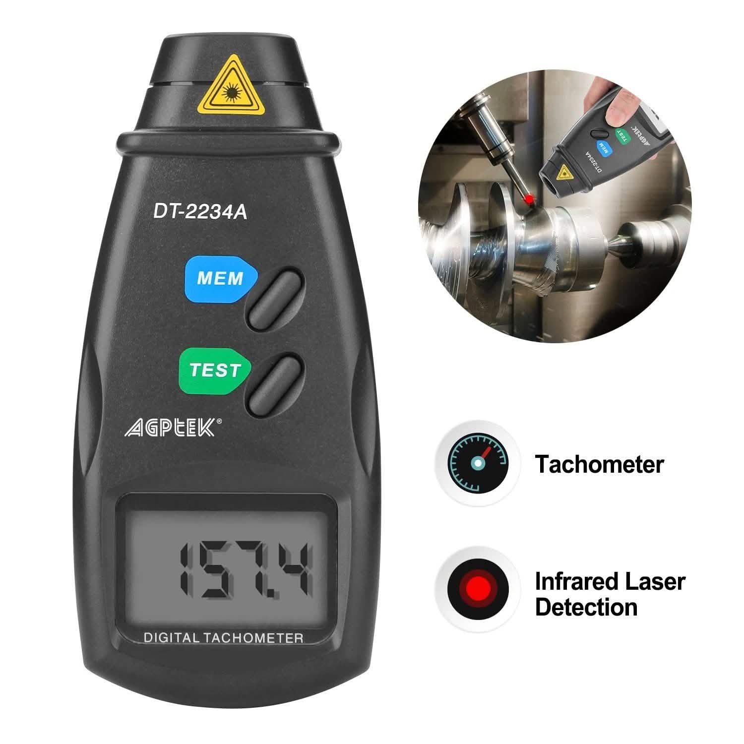 Non Contact Digital Tachometer 20713A DailySale