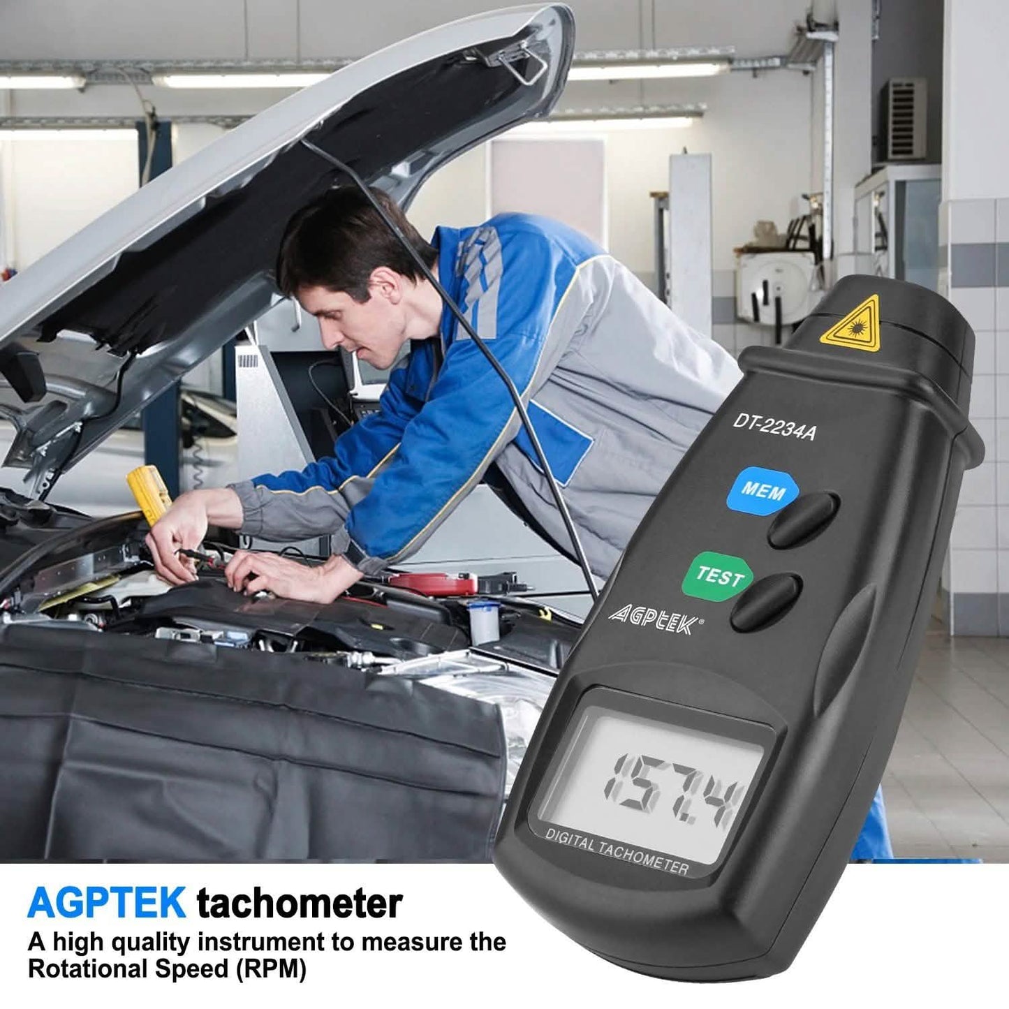 Non Contact Digital Tachometer 20713A DailySale