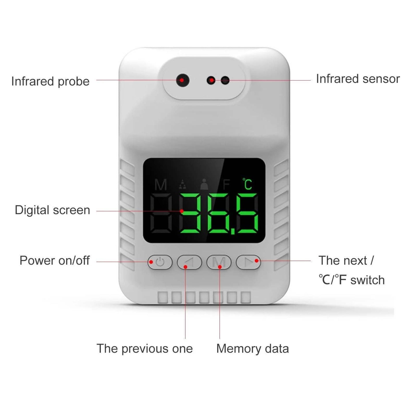 Non-Contact Infrared Forehead Thermometer DailySale