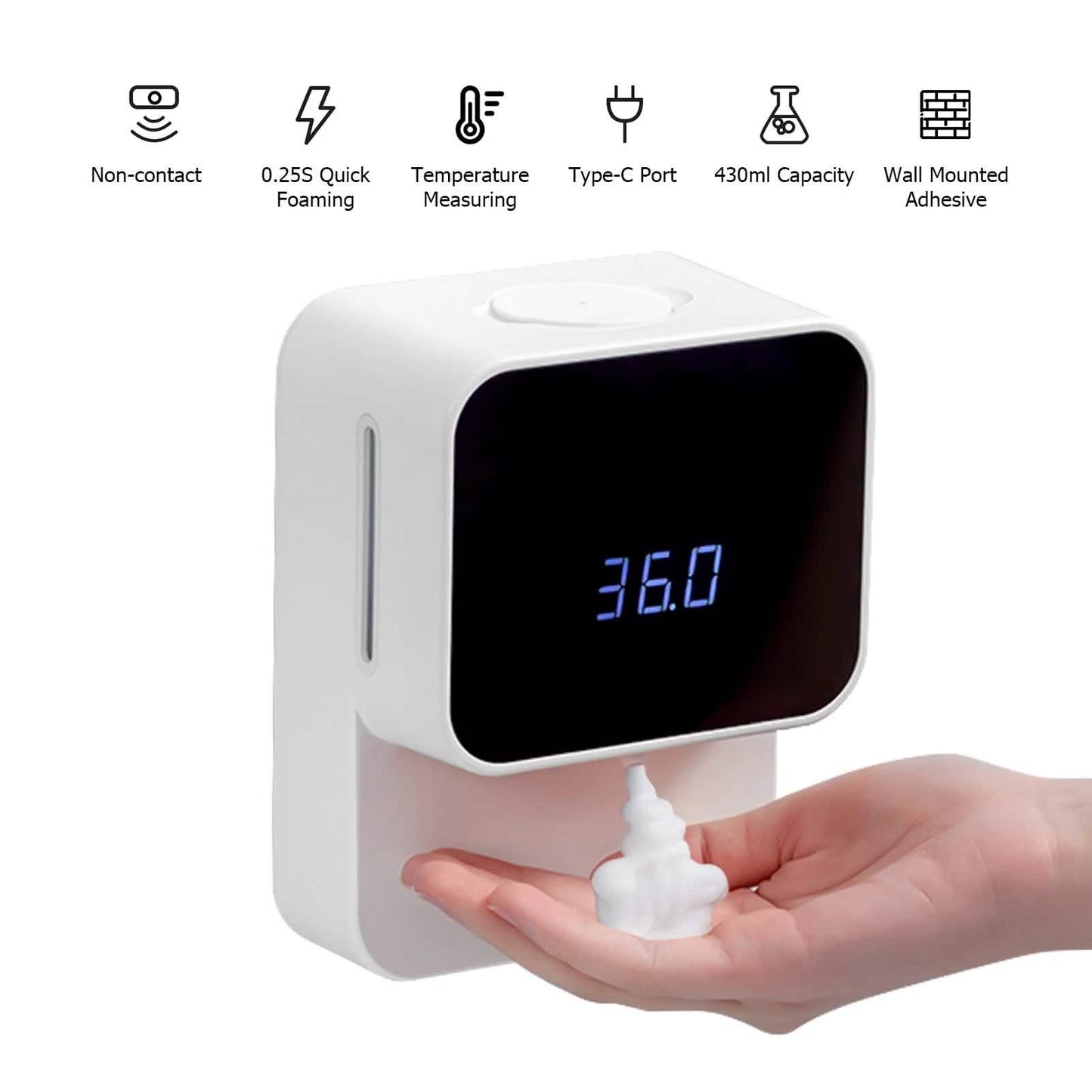 Non-Contact Temperature Measurement Soap Dispenser DailySale
