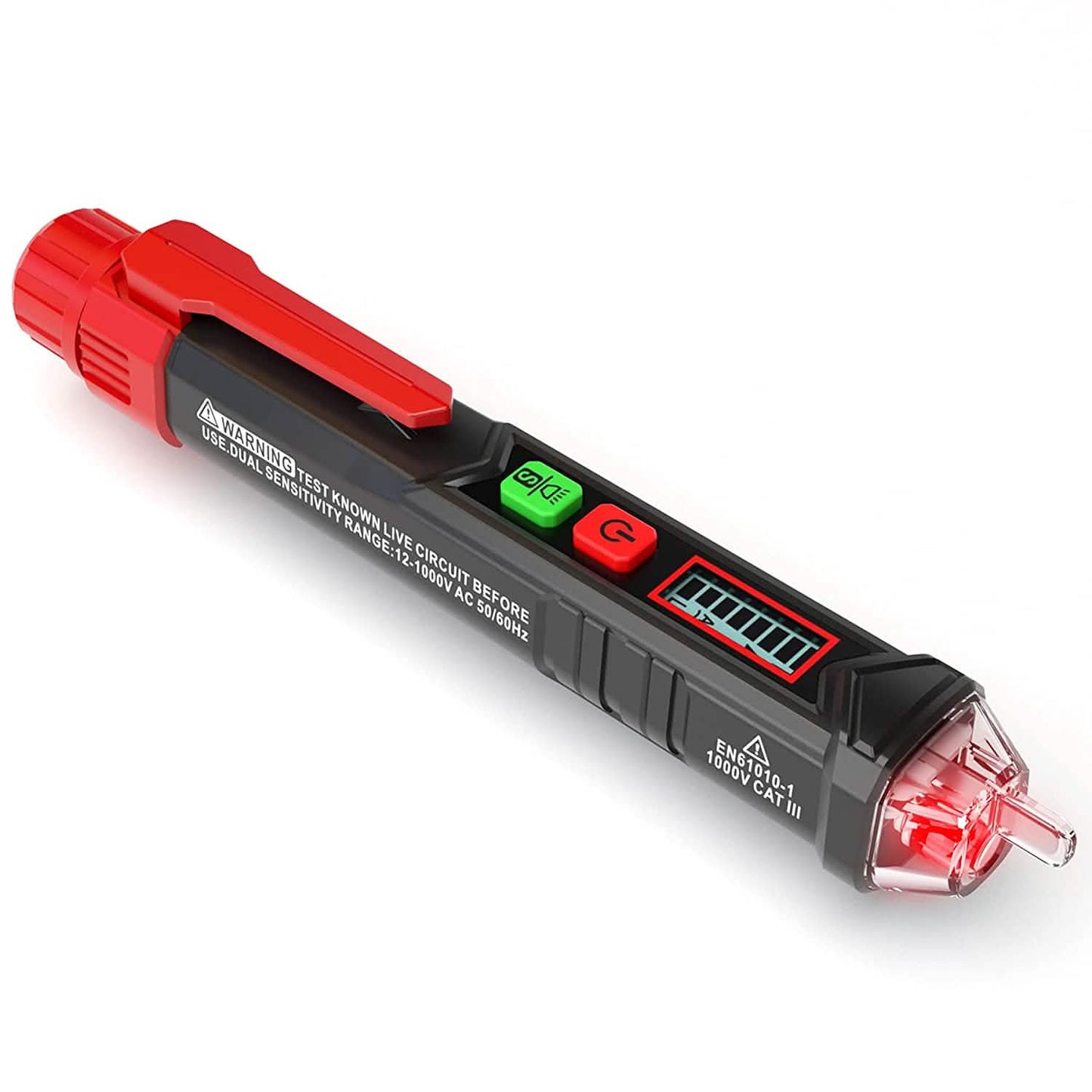 Non-Contact Voltage Tester with Dual Range AC 12V-1000V/48V-1000V DailySale