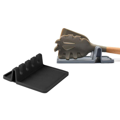 Non-Slip Heat Resistant Silicone Multiple Utensil Rest with Drip Pad DailySale
