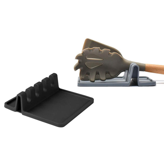 Non-Slip Heat Resistant Silicone Multiple Utensil Rest with Drip Pad DailySale