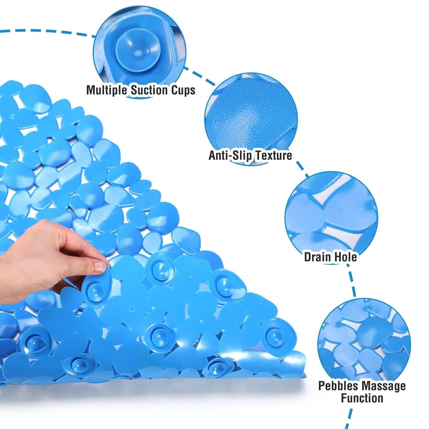 Non-Slip Massage Pebble Bath Mat DailySale