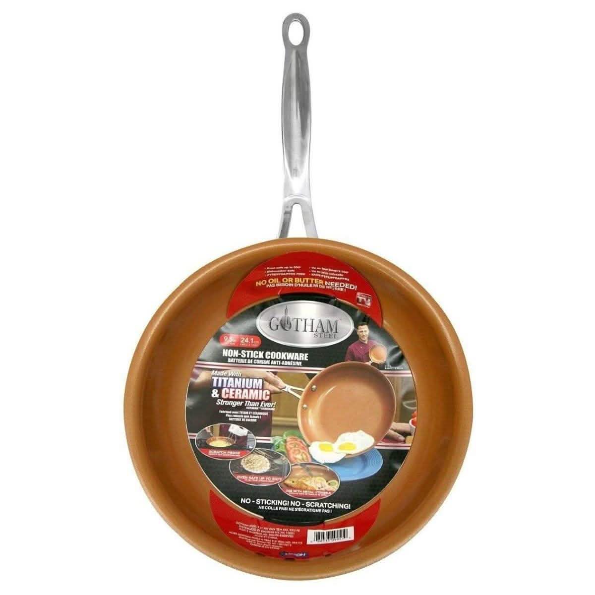 Non-Stick Gotham Steel 9.5 and 11" Frying Pan Set DailySale